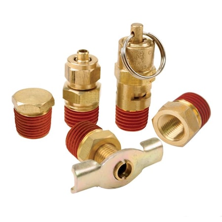 Viair Air Locker 5 pcs.Tank Fittings Kit, 1/4" 90006